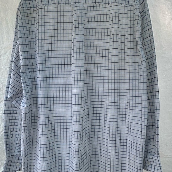 Saddlebred Blue and White Casual Button Down Shirt - Picture 5 of 8